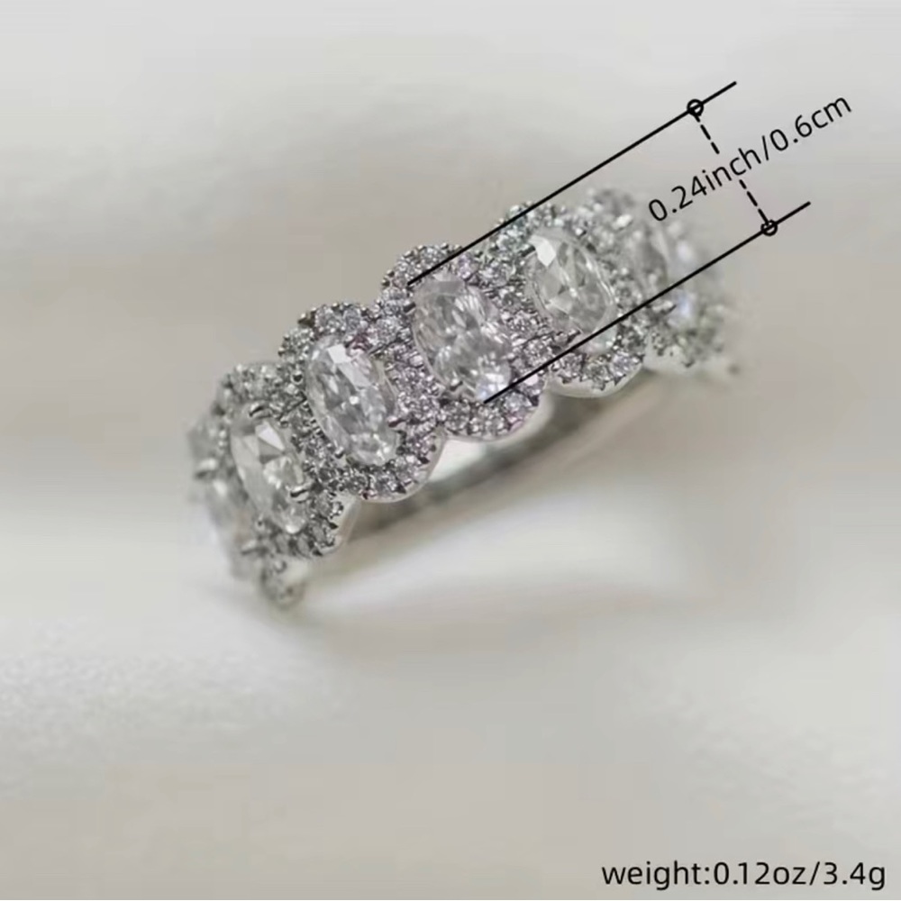 Gorgeous Zircon Ring Perfect for Weddings, Engagements, and Everyday Wear! Sz 8
